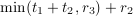 min(t_1+t_2,r_3)+r_2